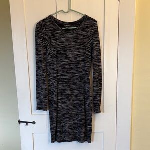 Fifteen Twenty Black and Gray Long Sleeve Dress
